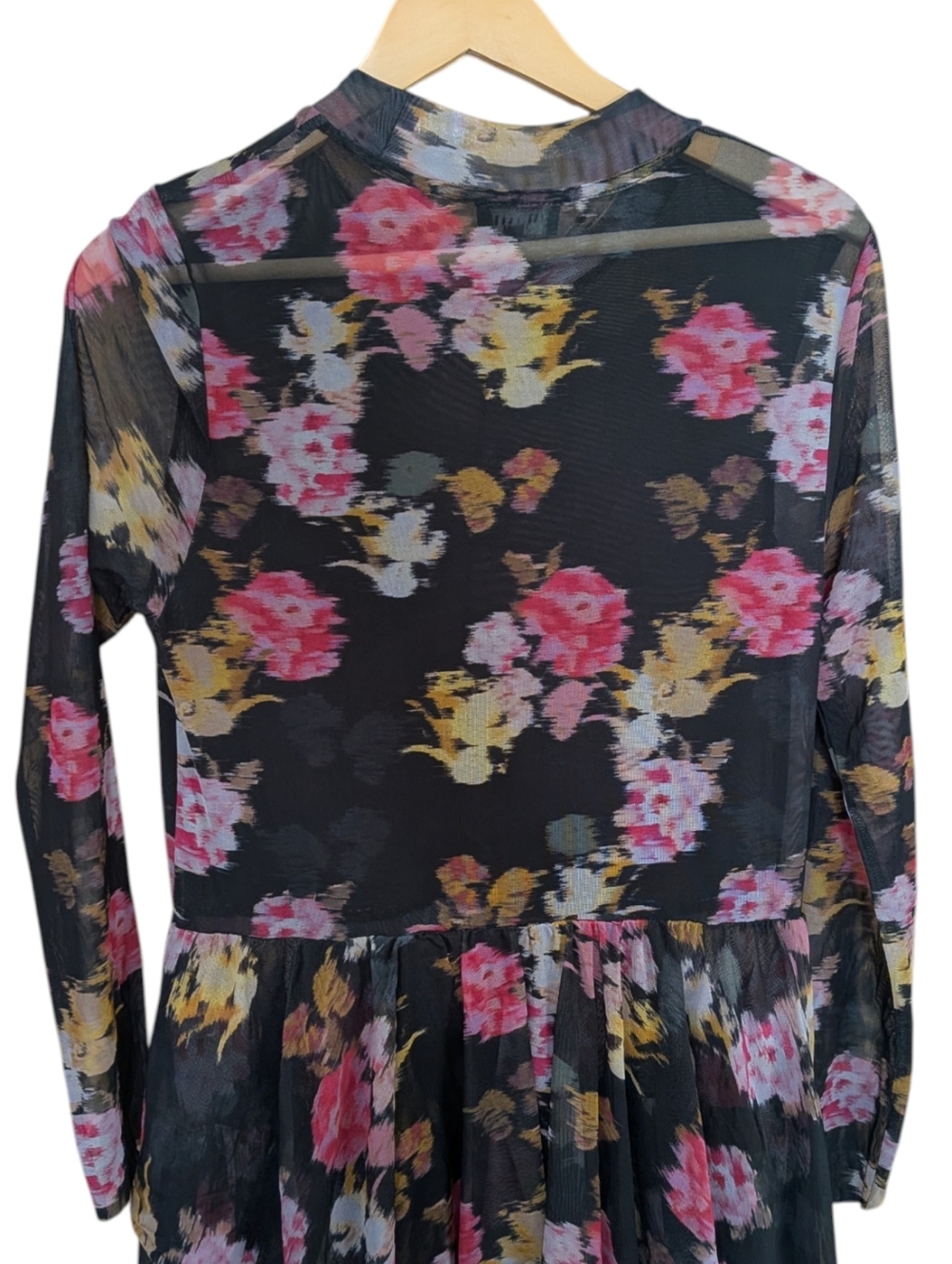 Tiloula Dress TED BAKER Long Sleeve Floral Size EU 5/US 12 - Picture 8 of 9